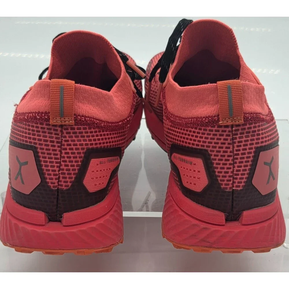 Flux Adapt Trail Runner Mens 12.5 Coral Red Earth-Link Zero Drop Barefoot Shoes